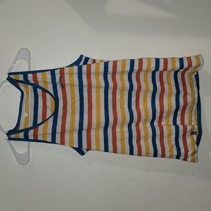 GUC Dutch Bros Mens Striped Tank Top - L